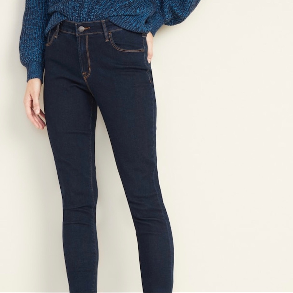 Old navy super skinny mid-rise jeans